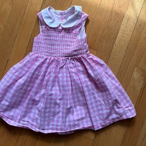 Janie and Jack pink gingham dress